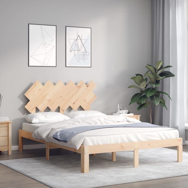 vidaXL Cadre de lit sans matelas bois de pin massif