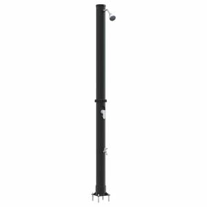 vidaXL Douche solaire ext&eacute;rieure Noir 217 cm PVC et Aluminium