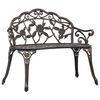 vidaXL Banc de bistrot 100 cm Bronze Aluminium coul&eacute;