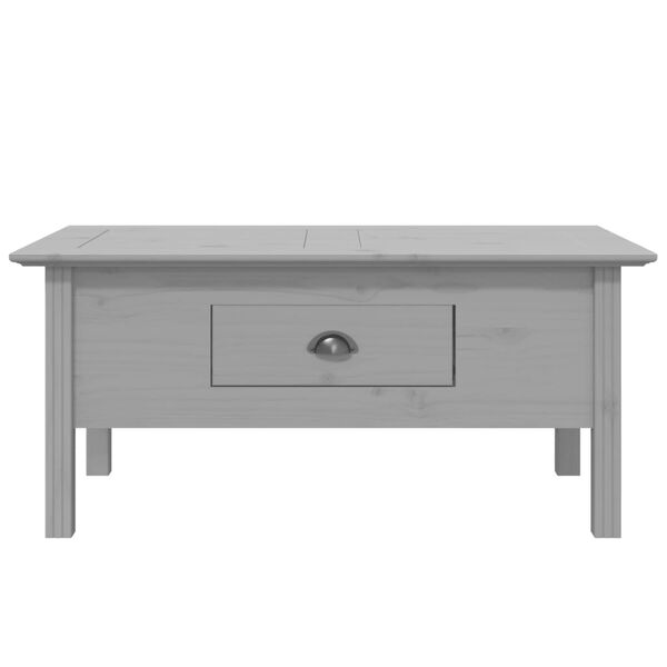 vidaXL Table basse BODO gris 100x55x46 cm bois de pin massif