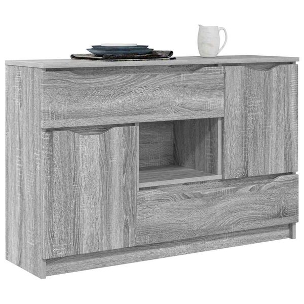 vidaXL Buffet Gris Sonoma 100 x 30 x 65,6 Bois d'ing&eacute;nierie