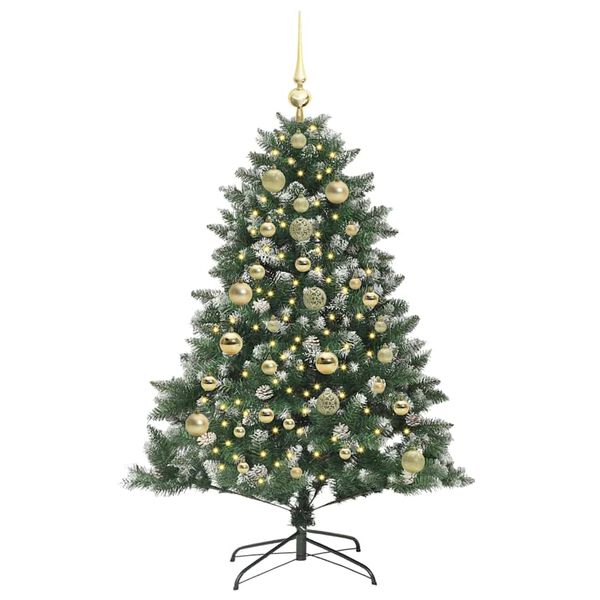 vidaXL Sapin de No&euml;l artificiel Vert 150 cm PVC, plastique et acier