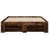vidaXL Cadre de lit sans matelas ch&ecirc;ne fum&eacute; 120x190 cm bois ing&eacute;nierie