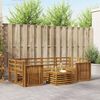 vidaXL Ensembles de canap&eacute;s 7 pcs Naturel Bois d'Acacia Massif