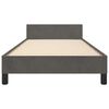 vidaXL Cadre de lit sans matelas gris fonc&eacute; 90x200 cm velours