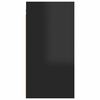 vidaXL Meubles TV 2 pcs Noir brillant 30,5x30x60 cm Bois d&rsquo;ing&eacute;nierie