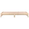 vidaXL Lit coulissant sans matelas 2x(90x190) cm Bois de pin massif
