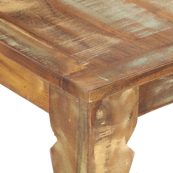 vidaXL Table de salle &agrave; manger 160x80x76cm Bois de r&eacute;cup&eacute;ration massif