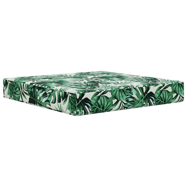 vidaXL Coussin de canap&eacute; d'ext&eacute;rieur 2 pcs Motif feuille Polyester