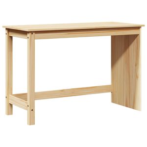 vidaXL Bureau Marron 112 x 50 x 75 cm Bois de Pin Massif