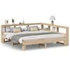 vidaXL Lit biblioth&egrave;que sans matelas 180x200 cm bois massif de pin