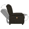 vidaXL Fauteuil de massage Noir Tissu microfibre