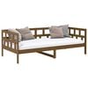 vidaXL Lit de jour sans matelas marron miel bois pin massif 80x200 cm
