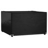 vidaXL Housse de salon de jardin 8 &oelig;illets 125x125x75 cm carr&eacute;
