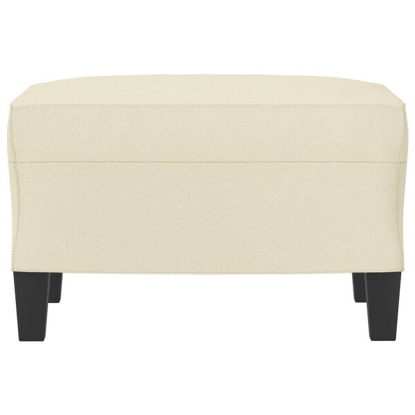 vidaXL Repose-pied Cr&egrave;me 60x50x41 cm Similicuir