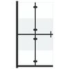 vidaXL Paroi de douche pliable Verre ESG demi-d&eacute;poli 70x190 cm