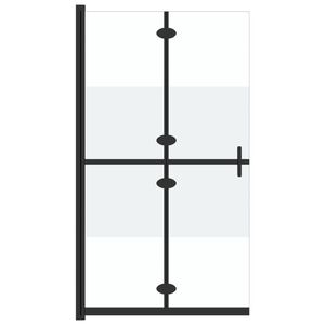 vidaXL Paroi de douche pliable Verre ESG demi-d&eacute;poli 70x190 cm