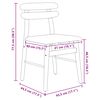 vidaXL Chaise de salle &agrave; manger 2 pcs Naturel et clair
