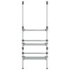 vidaXL Séchoir à linge suspendu à 3 niveaux Aluminium