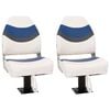 vidaXL Ensemble de si&egrave;ges de bateau pliables lot de 4 dossier haut