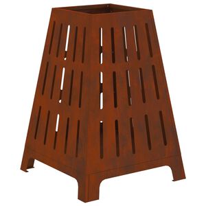 vidaXL Boule de feu Rouill&eacute; 50 x 50 x 70 cm Acier patin&eacute;