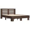 vidaXL Cadre de lit sans matelas chêne marron 135x190 cm
