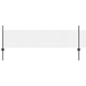 vidaXL Cl&ocirc;ture en fil soud&eacute; avec poteaux 25 x 0,5 m Acier galvanis&eacute;