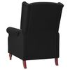 vidaXL Fauteuil de massage inclinable Noir Tissu