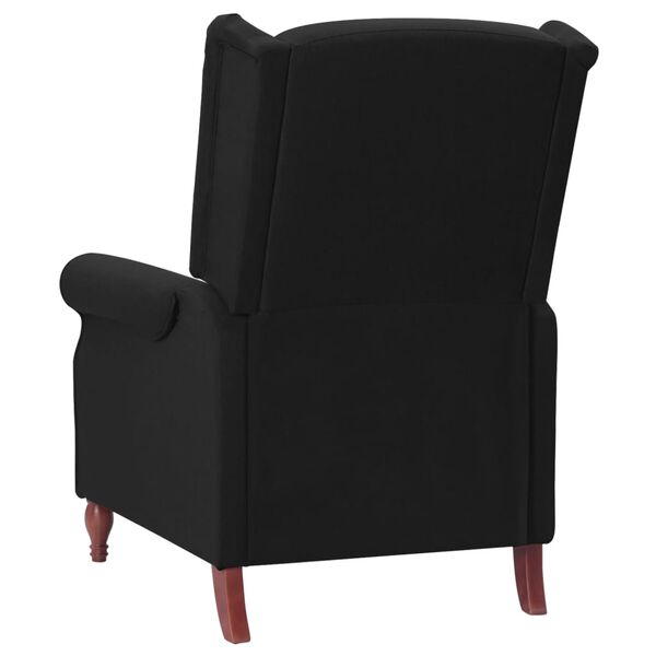 vidaXL Fauteuil de massage inclinable Noir Tissu