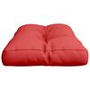 vidaXL Coussin de palette rouge 80x40x12 cm tissu