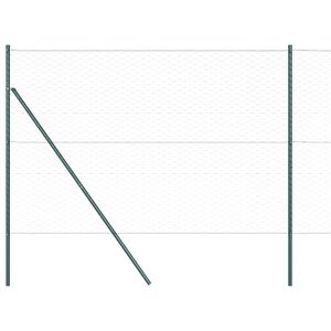 vidaXL Fixation au sol hexagonale 100 x 1,5 m Acier recouvert de PVC