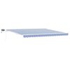 vidaXL Auvent r&eacute;tractable Bleu et Blanc 450 &times; 300 cm
