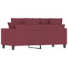 vidaXL Canap&eacute; &agrave; 2 places Rouge bordeaux 140 cm Tissu