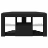 vidaXL Meuble TV LED d'Angle Noir 100 x 40 x 50 cm Bois d'ing&eacute;nierie