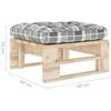 vidaXL Pouf palette de jardin bois de pin impr&eacute;gn&eacute;