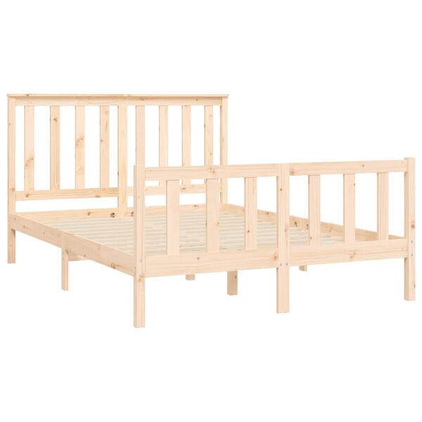 vidaXL Cadre de lit sans matelas 120x200 cm bois de pin massif