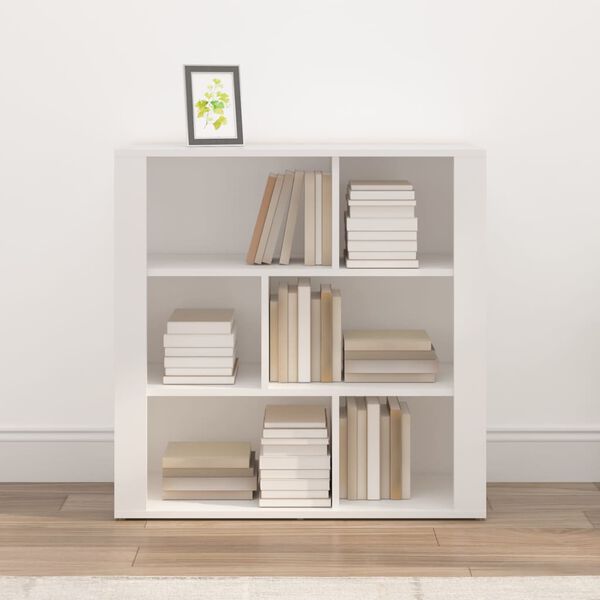 vidaXL Buffet Blanc 80x30x80 cm Bois d'ing&eacute;nierie