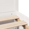 vidaXL Cadre de lit sans matelas blanc 150x200 cm bois de pin massif