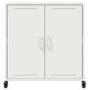 vidaXL Buffet blanc 68x39x72 cm acier