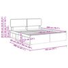 vidaXL Cadre de lit avec t&ecirc;te de lit Blanc 180 x 200 cm Pin massif