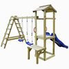 vidaXL Aire de jeux d'ext&eacute;rieur 286x228x218 cm bois de pin impr&eacute;gn&eacute;