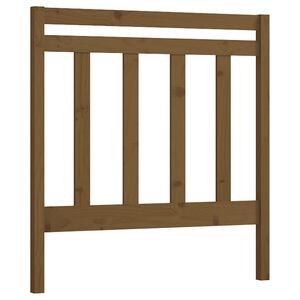 vidaXL T&ecirc;te de lit Marron miel 106x4x100 cm Bois massif de pin