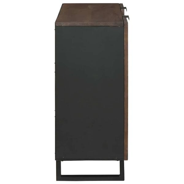 vidaXL Buffet Marron 90 x 33 x 75 cm bois de manguier massif