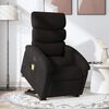 vidaXL Fauteuil inclinable de massage &eacute;lectrique Noir Tissu