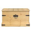 vidaXL Boîte de rangement Corona 78x78x45 cm bois de pin massif