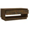 vidaXL Table basse Chêne fumé 102,5x55x44 cm Bois d'ingénierie