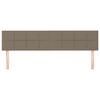 vidaXL T&ecirc;tes de lit 2 pcs Taupe 100x5x78/88 cm Tissu