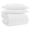 vidaXL Ensemble de Duvet avec oreiller 3 pcs Blanc Plume de canard