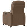 vidaXL Fauteuil inclinable Marron Tissu