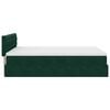 vidaXL Cadre de lit ottoman avec matelas vert fonc&eacute; 140x190 cm velours